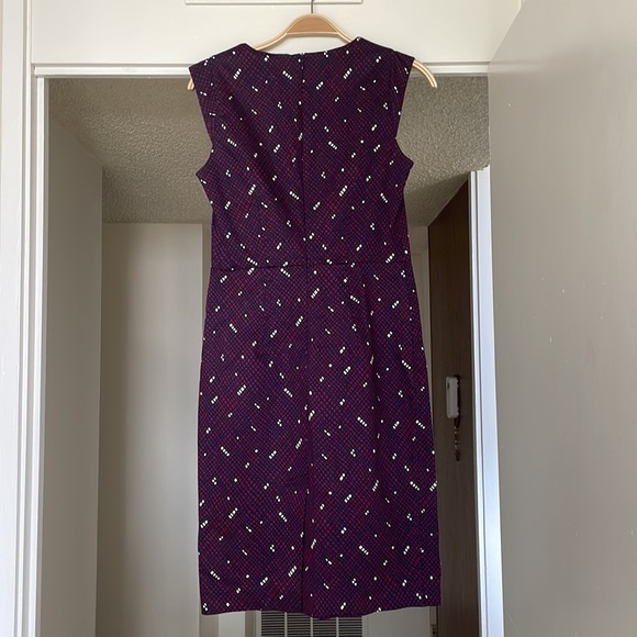 Gazel Italian brand dress size 40Eu, purple, navy and white - Picture 2 of 12